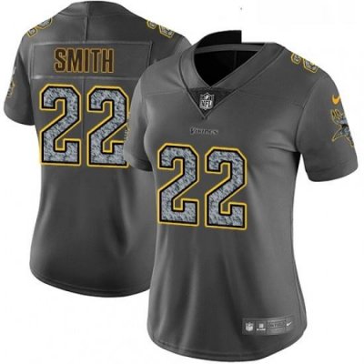 Womens Nike Minnesota Vikings 22 Harrison Smith Gray Static Vapor Untouchable Limited NFL Jersey