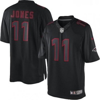 Youth Nike Atlanta Falcons 11 Julio Jones Limited Black Impact NFL Jersey