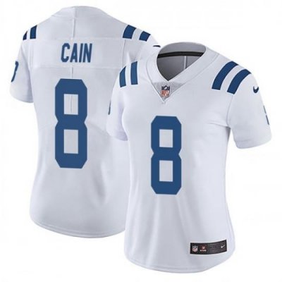 Women Nike Deon Cain Indianapolis Colts Limited White Vapor Untouchable Jersey