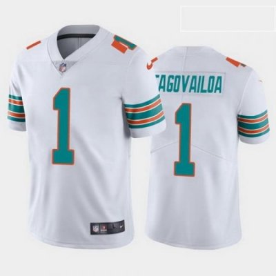 men tua tagovailoa miami dolphins white alternate vapor limited jersey