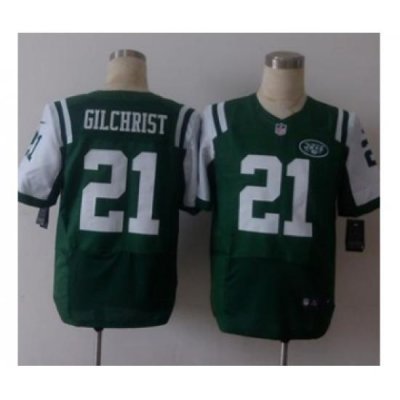 nike nfl jerseys new york jets 21 gilchrist green[Elite][gilchrist]