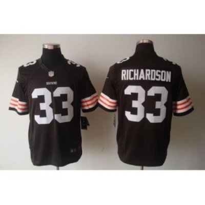 Nike Cleveland Browns 33 Trent Richardson Brown Limited NFL Jersey