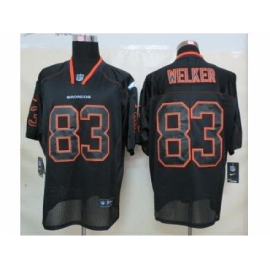 Nike Denver Broncos 83 Wes Welker black Elite lights out NFL Jersey