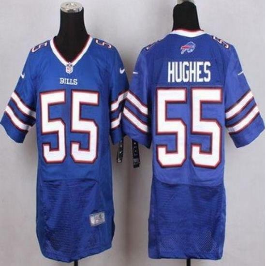 New Buffalo Bills #55 Jerry Hughes Royal Blue Team Color Men Stitched NFL New Elite Jersey