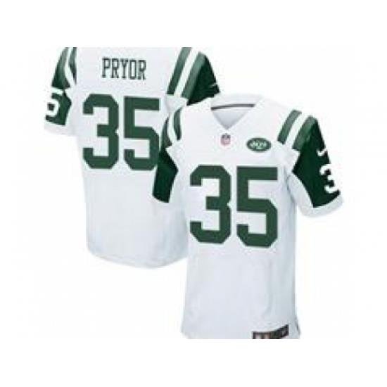 Nike New York Jets 35 Calvin Pryor white Elite NFL Jersey