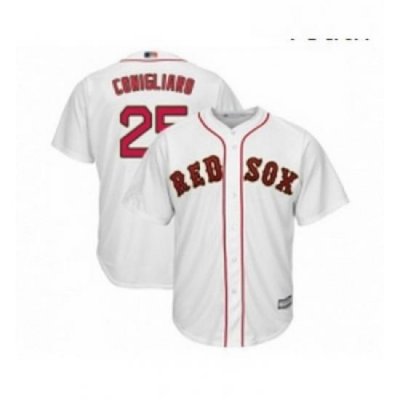 Youth Boston Red Sox 25 Tony Conigliaro Authentic White 2019 Gold Program Cool Base Baseball Jersey