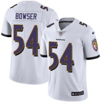 Nike Ravens #54 Tyus Bowser White Mens Stitched NFL Vapor Untouchable Limited Jersey