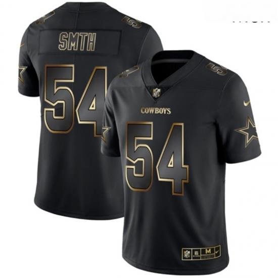 Cowboys 54 Jaylon Smith Black Gold Vapor Untouchable Limited Jersey