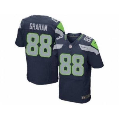 Nike Seattle SeahaWks 88 Jimmy Graham blue Elite NFL Jersey