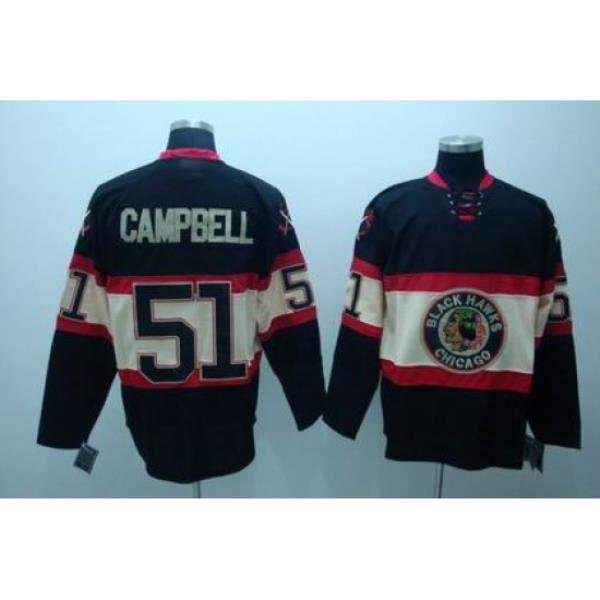 Chicago Blackhawks #51 CAMPBELL black NEW Third jersey