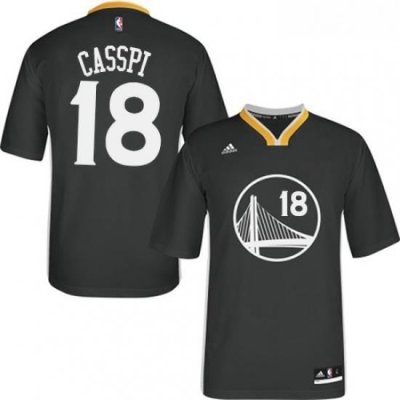 Youth Adidas Golden State Warriors 18 Omri Casspi Authentic Black Alternate NBA Jersey