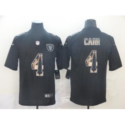 Raiders 4 Derek Carr Black Statue Of Liberty Limited Jersey