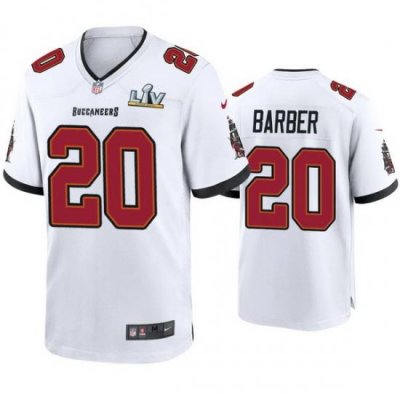 Men Ronde Barber Buccaneers White Super Bowl Lv Game Jersey