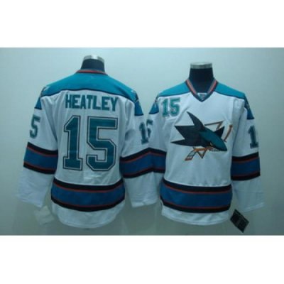 San Jose Sharks 15 heatley white Jerseys