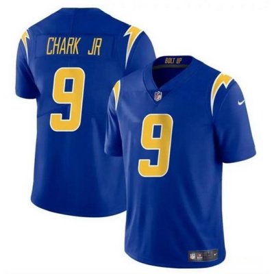 Men Los Angeles Chargers 9 DJ Chark Jr Royal 2024 Vapor Limited Stitched Football Jersey