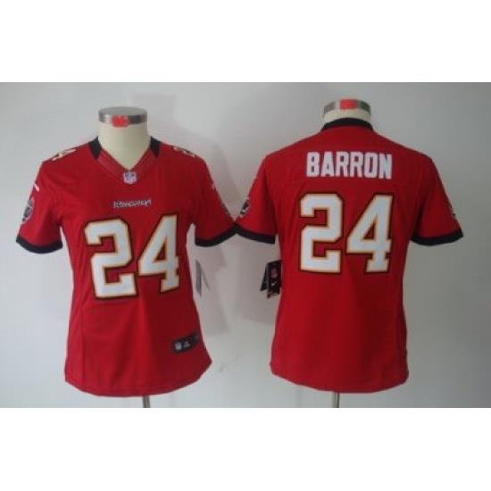 Women Nike Tampa Bay Buccaneers 24# Mark Barron Red[Women Limited Jerseys]