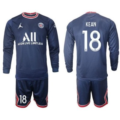 Men Paris Saint Germain Long Sleeve Soccer Jerseys 551