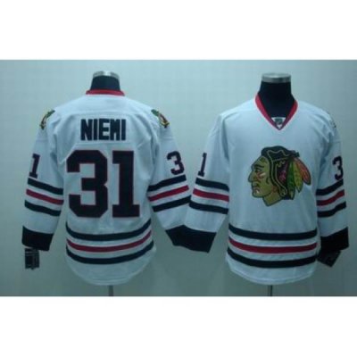 chicago blackhawks #31 antti niemi white jersey