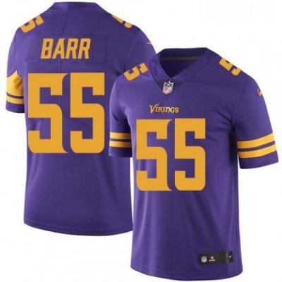 Youth Nike Minnesota Vikings 55 Anthony Barr Elite Purple Rush Vapor Untouchable NFL Jersey