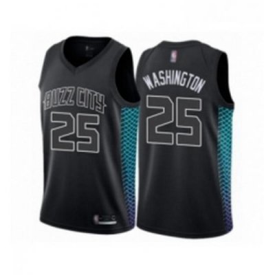 Womens Jordan Charlotte Hornets 25 PJ Washington Swingman Black Basketball Jersey City Edition