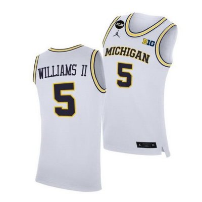 Michigan Wolverines Terrance Williams Ii 2021 Big Ten Regular Season Champions Blm White Jersey