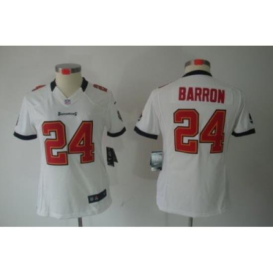 Women Nike Tampa Bay Buccaneers 24# Mark Barron White[Women Limited Jerseys]