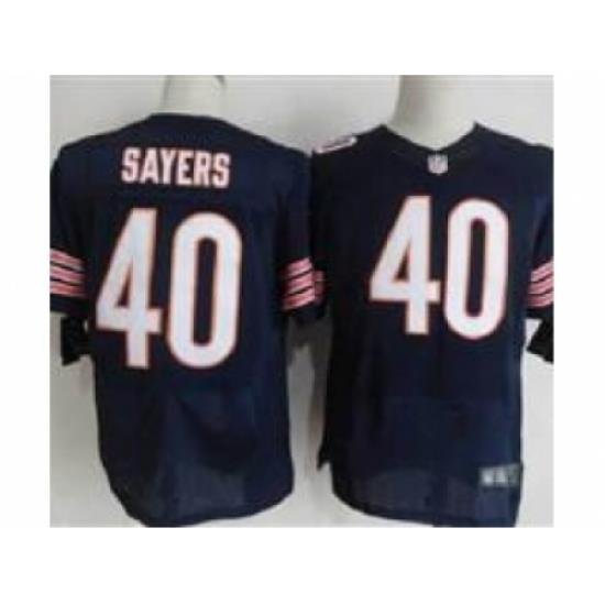 Nike Chicago Bears 40 Gale Sayers Blue Elite NFL Jersey