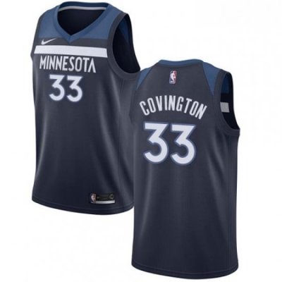 Mens Nike Minnesota Timberwolves 33 Robert Covington Swingman Navy Blue NBA Jersey Icon Edition