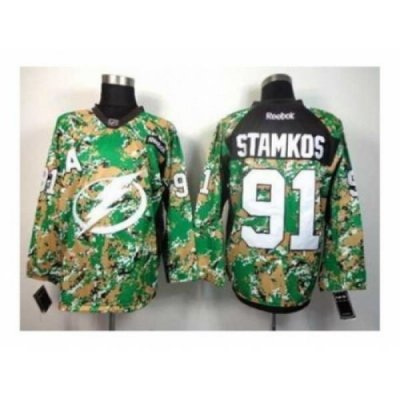 NHL Jerseys Tampa Bay Lightning #91 Stamkos camo[patch A]