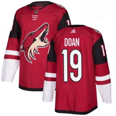 Mens Adidas Arizona Coyotes 19 Shane Doan Premier Burgundy Red Home NHL Jersey