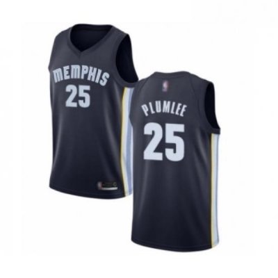 Youth Memphis Grizzlies 25 Miles Plumlee Swingman Navy Blue Basketball Jersey Icon Edition