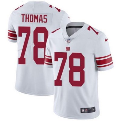 Nike Giants 78 Andrew Thomas White Men Stitched NFL Vapor Untouchable Limited Jersey