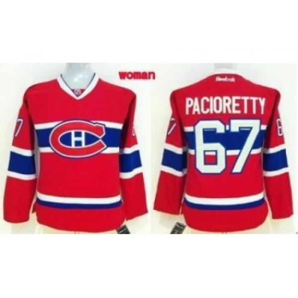 Women's Montreal Canadiens #67 Max Pacioretty Red Home Stitched NHL Jersey