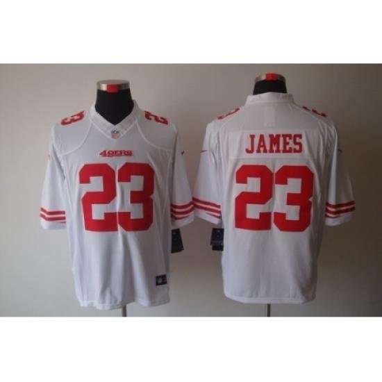 Nike San Francisco 49ers 23 LaMichael James White Limited NFL Jersey