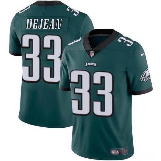 Men Philadelphia Eagles 33 Cooper DeJean Green 2024 Draft Vapor Untouchable Limited Stitched Football Jersey