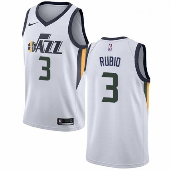 Youth Nike Utah Jazz 3 Ricky Rubio Authentic NBA Jersey Association Edition