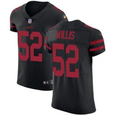 Nike 49ers #52 Patrick Willis Black Alternate Mens Stitched NFL Vapor Untouchable Elite Jersey