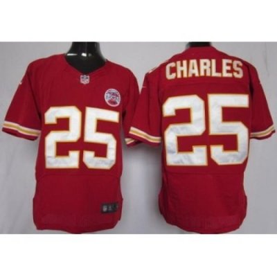 Nike Kansas City Chiefs 25 Jamaal Charles Red Elite NFL Jersey