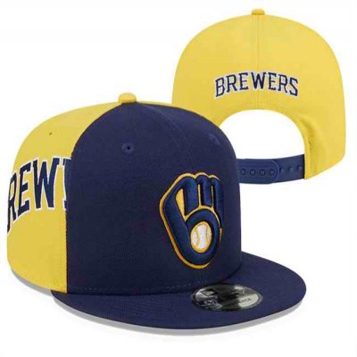 Milwaukee Brewers Stitched Snapback Hats 015