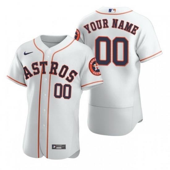 Men Women Youth Toddler All Size Houston Astros Custom Nike White 2020 Stitched MLB Flex Base Jersey