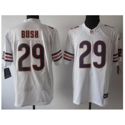 Nike Chicago Bears 29 Michael Bush White Limited NFL Jersey