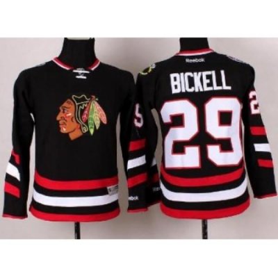 Youth Chicago Blackhawks 29 Bryan Bickell Black 2014 Stadium Series Jersey