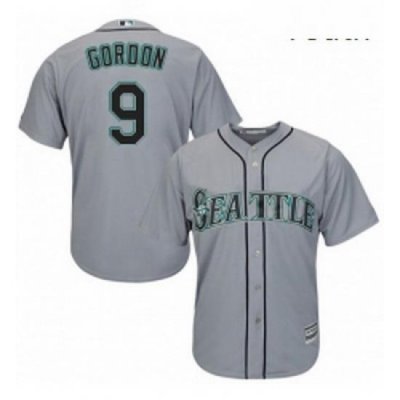 Youth Majestic Seattle Mariners 9 Dee Gordon Authentic Grey Road Cool Base MLB Jersey