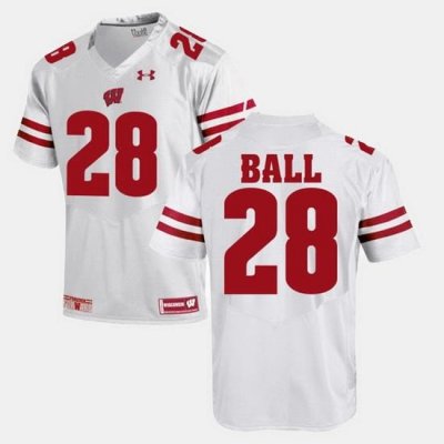 Men Wisconsin Badgers Montee Ball Alumni Football Game White Jersey