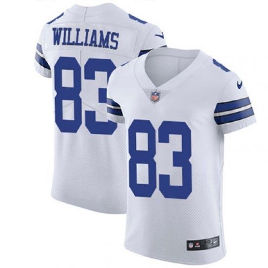 Nike Cowboys #83 Terrance Williams White Mens Stitched NFL Vapor Untouchable Elite Jersey