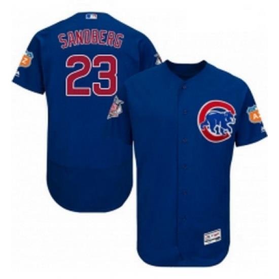 Mens Majestic Chicago Cubs 23 Ryne Sandberg Royal Blue Alternate Flex Base Authentic Collection MLB Jersey