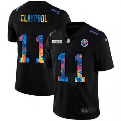 Pittsburgh Steelers 11 Chase Claypool Men Nike Multi Color Black 2020 NFL Crucial Catch Vapor Untouchable Limited Jersey