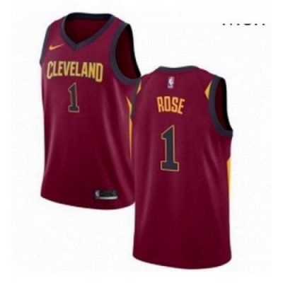 Mens Nike Cleveland Cavaliers 1 Derrick Rose Red NBA Swingman Icon Edition Jersey