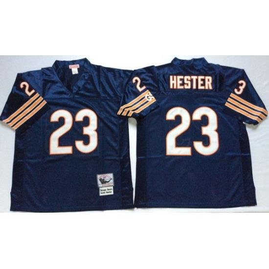 Men Chicago Bears 23 Devin Hester Navy M&N Throwback Jersey