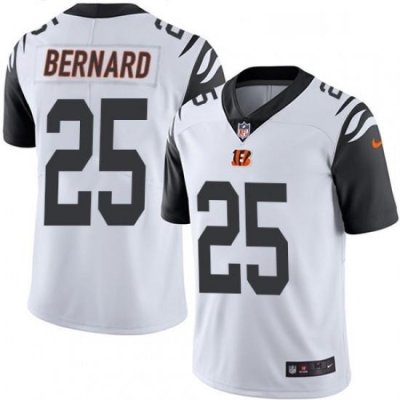 Mens Nike Cincinnati Bengals 25 Giovani Bernard Limited White Rush Vapor Untouchable NFL Jersey